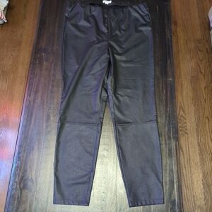Good American size 20 “leather” pants vegan leather